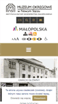 Mobile Screenshot of muzeum.sacz.pl